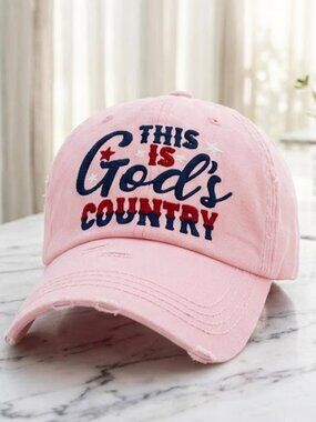 Light Pink Faith Religious Country Ladies Hat